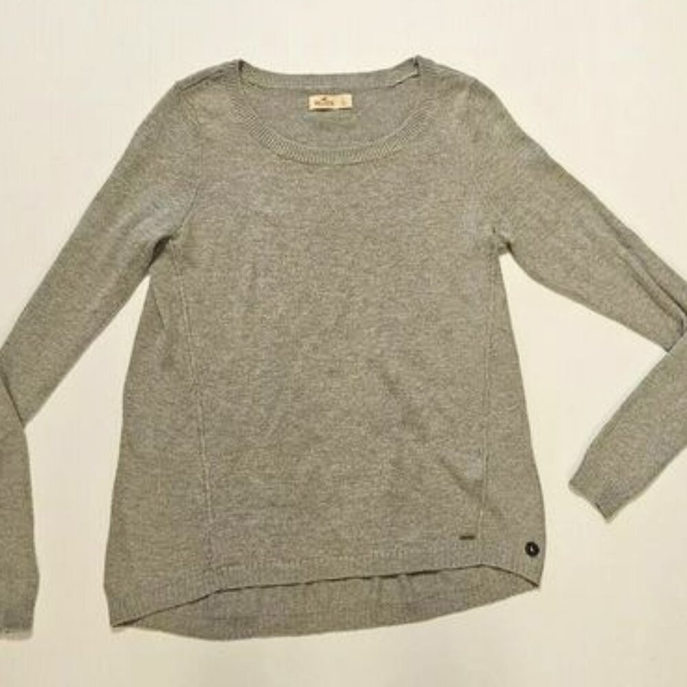 Hollister Gray  Crew Neck Sweater Size Large - NWT